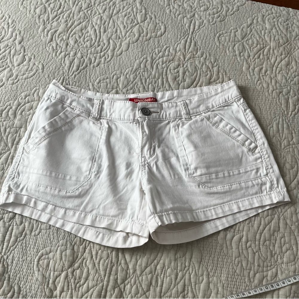 Unionbay y2k white jean shorts size 9